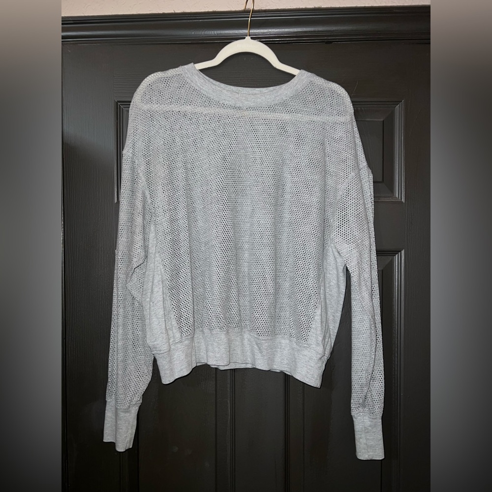Michael Stars Net Long Sleeve Pullover